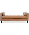 Macy's Pezley Leather Daybed, Created For  In Palomino