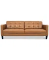 Macy's Pezley Leather Sofa, Created For  In Palomino