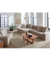 Macy's Pherie Fabric Sectional Collection Created For Macys In Gray