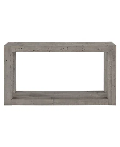 Macy's Pinedale 54" Wood Sofa Table In Grey