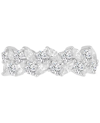 Macy's Plain Marquise Crystal Ring In Metallic