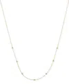Macy's Polished Bead Singapore Link 18" Chain Necklace In 10k Yellow Gold In Gold
