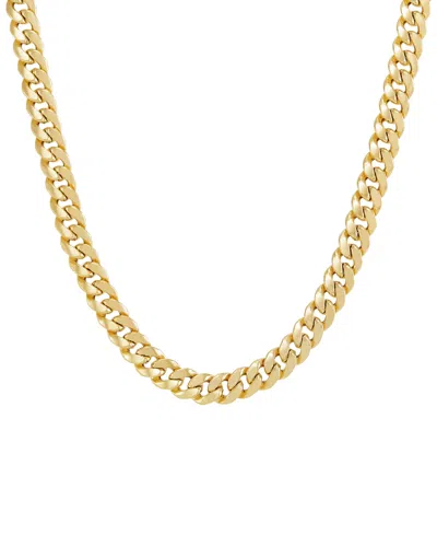 Macy's Lightweight Polished Curb Chain Necklace 22" In 10k Yellow Gold