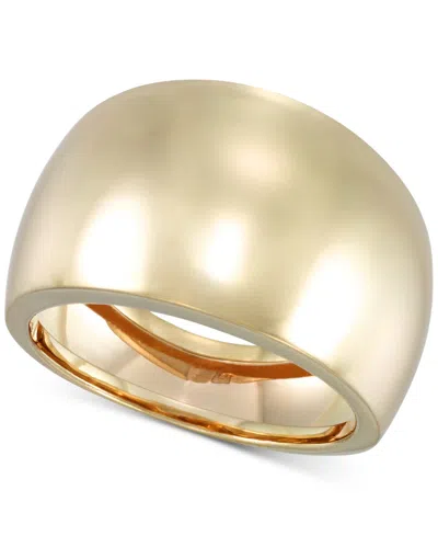 Macy's Polished Dome Statement Ring In 10k Gold