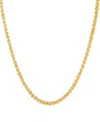 MACY'S POLISHED FOLDOVER HEART LINK 18" CHAIN NECKLACE IN 14K GOLD
