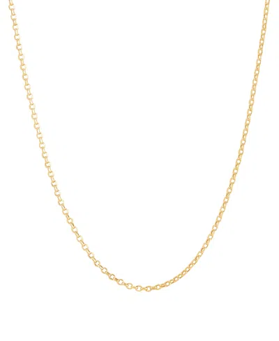 Macy's Polished Rolo Link 18" Chain Necklace In 14k Gold