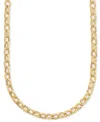 Macy's Polished Rolo Link Chain 18" Necklace In 14k Gold Over Sterling Silver Made In Italy In Gold Over Silver