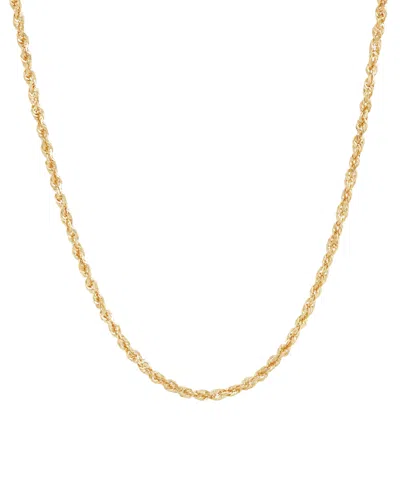 Macy's Polished Rope Link 18" Chain Necklace (1-3/4mm) In 14k Gold