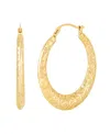 Macy's Polished Round Back To Back Hoop Earrings In 10k Yellow Gold In Gold