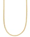 Macy's Polished Serpentine Link 18" Chain Necklace In 14k Gold In Gold