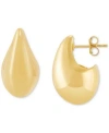 Macy's Polished Teardrop Sculptural Earring Collection In Gold