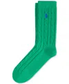 Macy's Women's Cable-knit Socks In Green