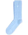 Macy's Women's Cable-knit Socks In Blue