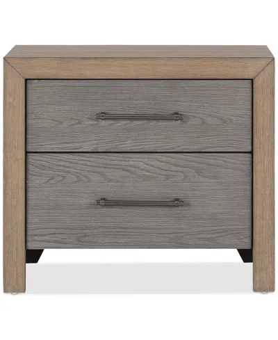 Macy's Portmore 2-drawer Nightstand (soft Close Drawers), Created For  In Brown