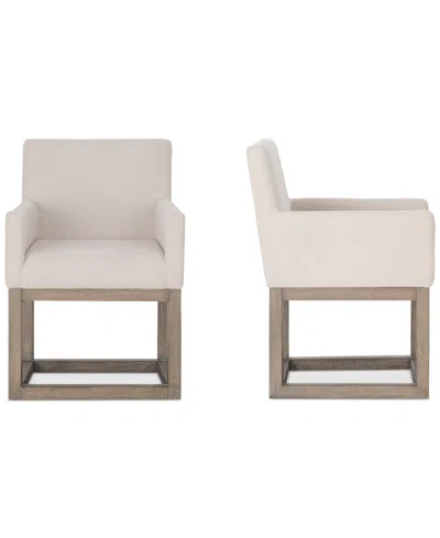Macy's Portmore 2 Pc Arm Chair, Created For  In Brown