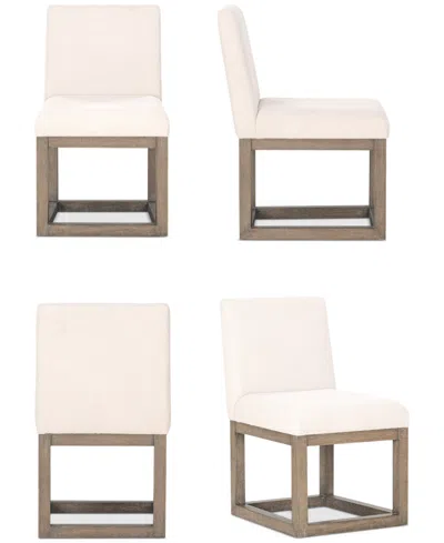 Macy's Portmore 4 Pc Side Chair, Created For  In Brown