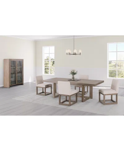 Macy's Portmore 5 Pc Rectangular Set (table & 4 Side Chairs), Created For  In Brown