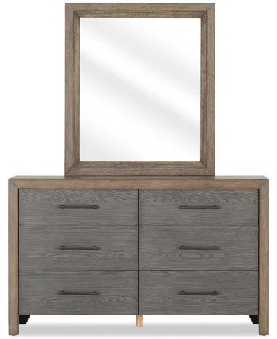 Macy's Portmore 6-drawer Dresser (with Soft Close Drawers), Created For  In Brown