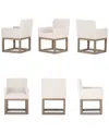 Macy's Portmore 6 Pc Arm Chair, Created For  In Brown
