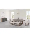 MACY'S PORTMORE 6 PC RECTANGULAR SET (TABLE, 4 SIDE CHAIRS & BENCH), CREATED FOR MACY'S