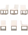 Macy's Portmore 6 Pc Side Chair, Created For  In Brown