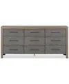 Macy's Portmore 9-drawer Dresser (with Soft Close Drawers), Created For  In Brown