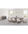Macy's Portmore 9 Pc Rectangular Set (table & 8 Side Chairs), Created For  In Brown