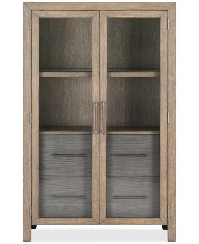 Macy's Portmore Bar Cabinet (with Soft Close Drawers), Created For  In Brown