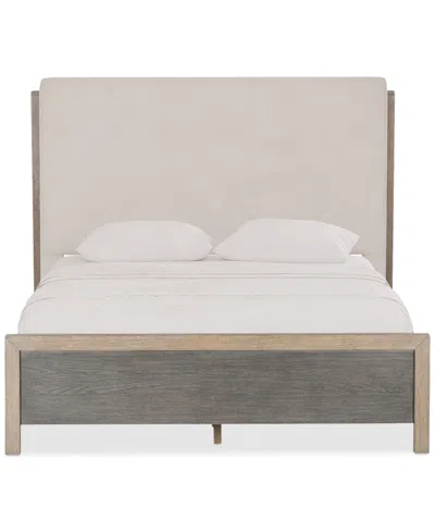 Macy's Portmore King Upholstered Bed, Created For  In Brown