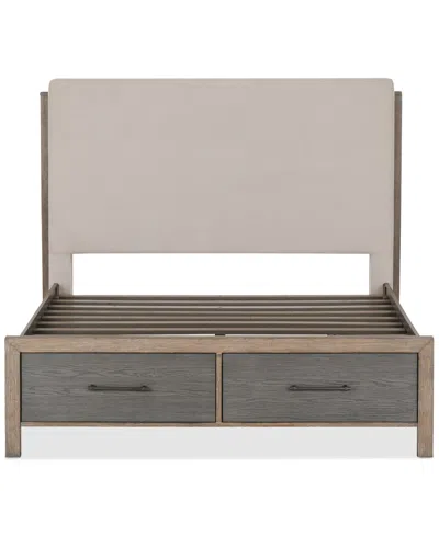 Macy's Portmore King Upholstered Storage Bed (with Soft Close Drawers), Created For  In No Color