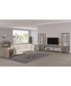 Macy's Portmore Living Room Collection In Two-tone Brown Finish