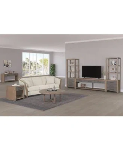 Macy's Portmore Living Room Collection In Two-tone Brown Finish
