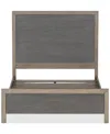 Macy's Portmore Queen Panel Bed, Created For  In Brown