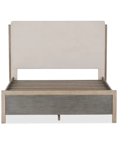 Macy's Portmore Queen Upholstered Bed, Created For  In Brown