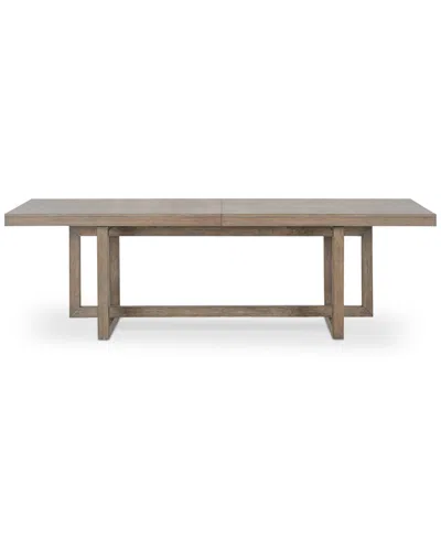 Macy's Portmore Rectangular Dining Table, Created For  In Brown