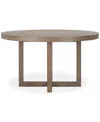 Macy's Portmore Round Dining Table, Created For  In Brown