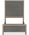 Macy's Portmore Queen Panel Bed, Created For  In Brown