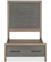 Macy's Portmore Twin Panel Storage Bed (with Soft Close Drawers), Created For  In No Color