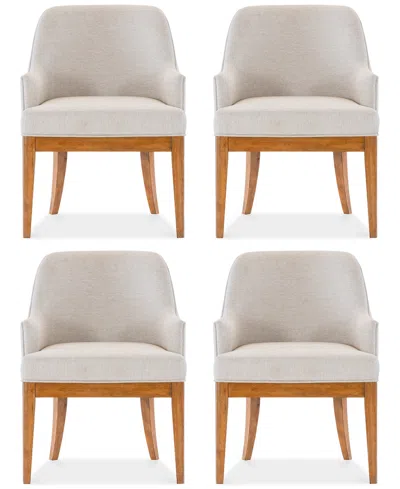 Macy's Prescott 4-pc. Dining Chair Set, Created For  In Brown