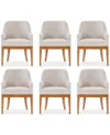 Macy's Prescott 6-pc. Dining Chair Set, Created For  In Brown