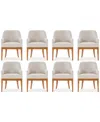 Macy's Prescott 8-pc. Dining Chair Set, Created For  In Brown