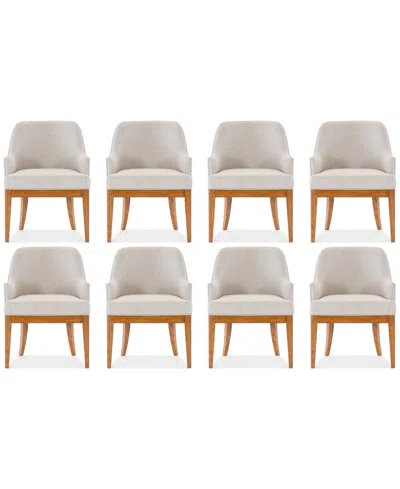 Macy's Prescott 8-pc. Dining Chair Set, Created For  In Brown