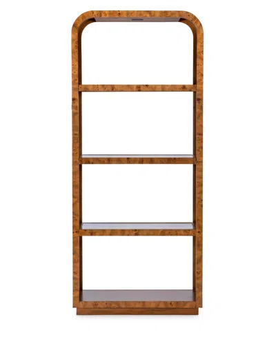 Macy's Prescott Mappa Burl Etagere In Brown Mappa