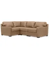 MACY'S RADLEY 101" 4-PC. LEATHER CORNER SECTIONAL, CREATED FOR MACY'S