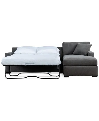 Macy's Radley 2-pc. Fabric Sleeper Sectional, Exclusively At  In Olive Green