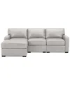 Macy's Radley 3-pc. Leather Modular Chaise Sectional, Created For  In Ash