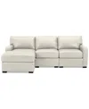 MACY'S RADLEY 3-PC. LEATHER MODULAR CHAISE SECTIONAL, CREATED FOR MACY'S