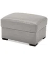 Macy's Radley 32" Leather Ottoman, Created For  In Ash