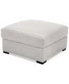 Macy's Radley 36" Leather Storage Ottoman, Created For  In Ash