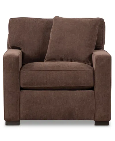 Macy's Radley 38" Fabric Armchair, Created For  In Brown
